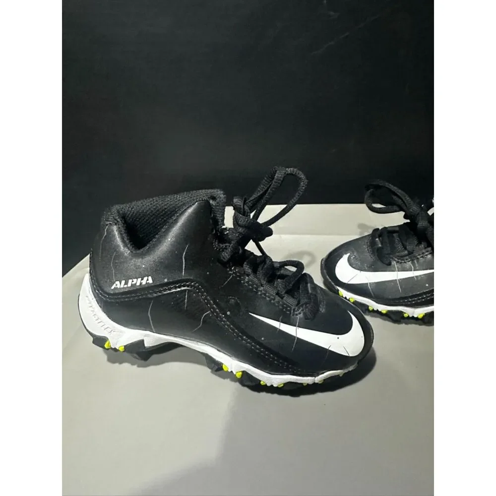 Nike Alpha Black/White Baseball Cleats Size 10c
